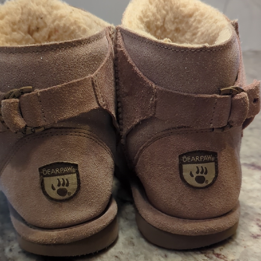 BearPaw Kids Brown Suede Boots
